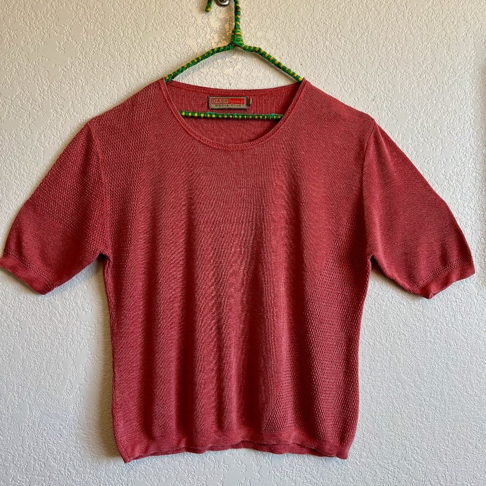 Dash Hemp - Organic Hemp Blouse Red Women's Large